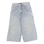 SUNHING Womens Denim Casual Blue XS W26 Wide Leg Cotton Blend Shorts