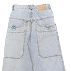 SUNHING Womens Denim Casual Blue XS W26 Wide Leg Cotton Blend Shorts