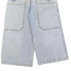 SUNHING Womens Denim Casual Blue XS W26 Wide Leg Cotton Blend Shorts