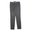 RIFLE Womens Cotton Blend Grey Slim Straight Trousers W30 L32 Stylish