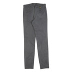 RIFLE Womens Cotton Blend Grey Slim Straight Trousers W30 L32 Stylish