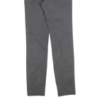 RIFLE Womens Cotton Blend Grey Slim Straight Trousers W30 L32 Stylish