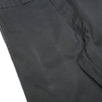 DICKIES Mens Cotton Blend Black Regular Straight Trousers W30 L34 Workwear