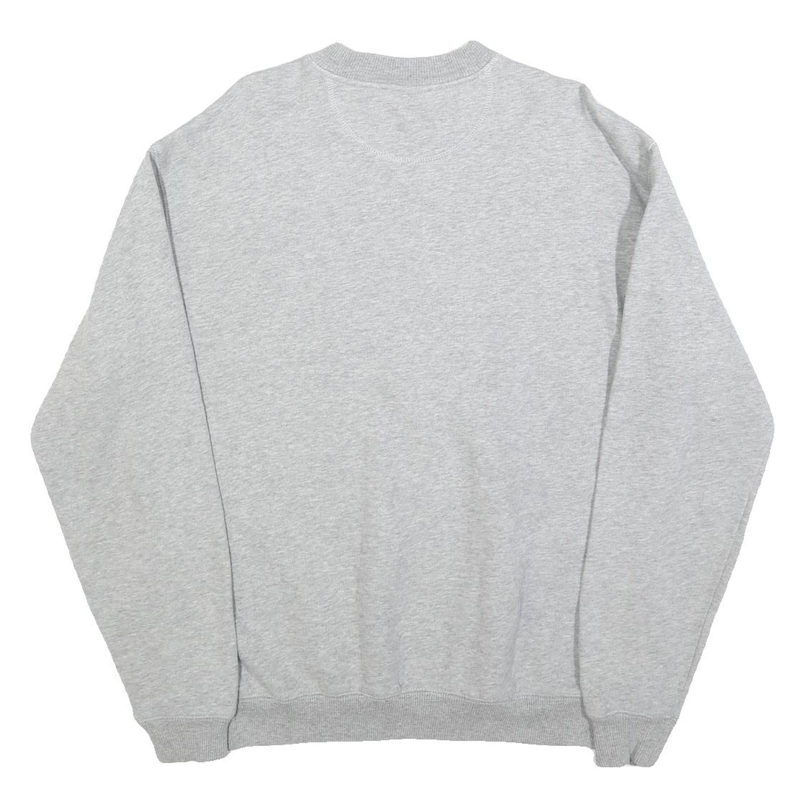 FILA Mens Grey Cotton Blend Crew Neck L Sweatshirt Classic Logo