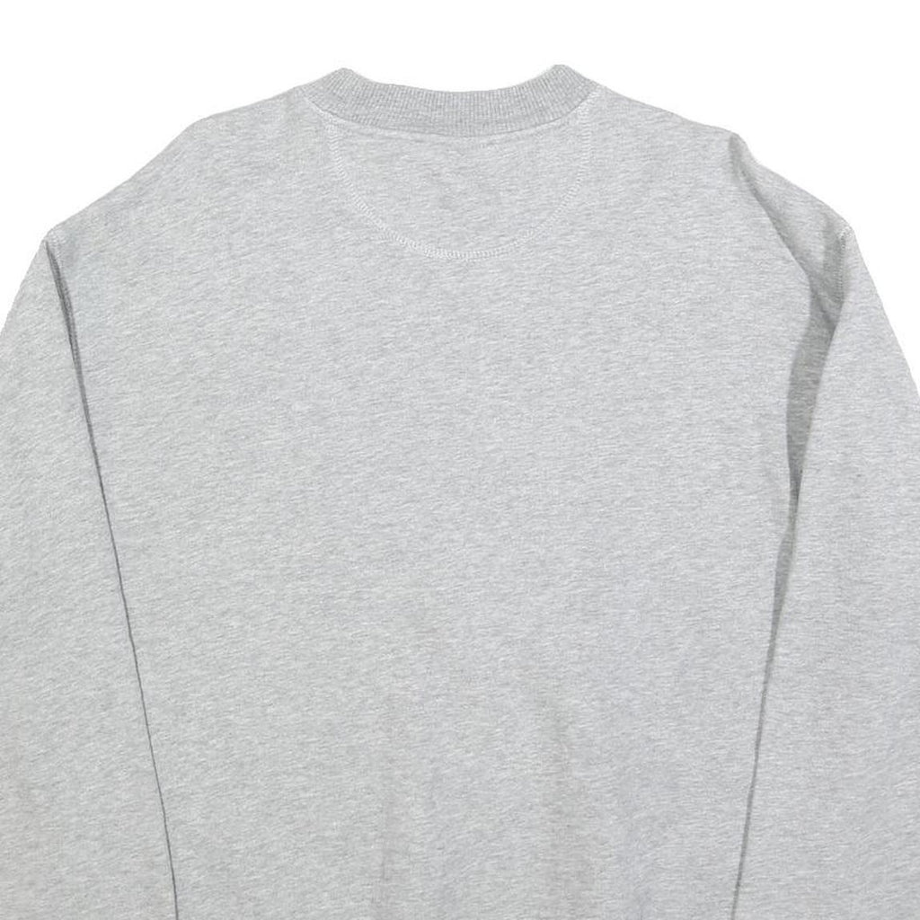 FILA Mens Grey Cotton Blend Crew Neck L Sweatshirt Classic Logo