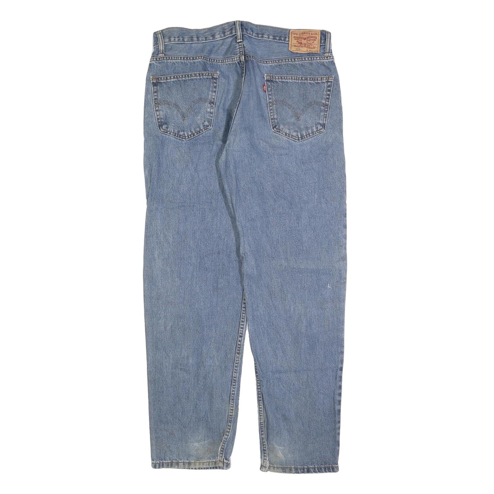 LEVI'S 550 Straight Mens Jeans Blue Relaxed Denim Medium W36 L34 Classic Style