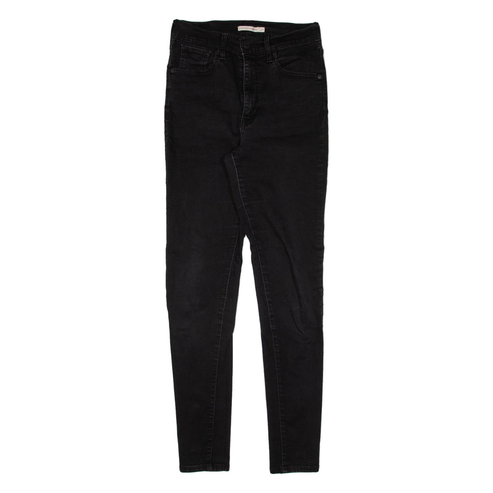 LEVI'S Mile High Womens Jeans Black Slim Skinny W27 L30