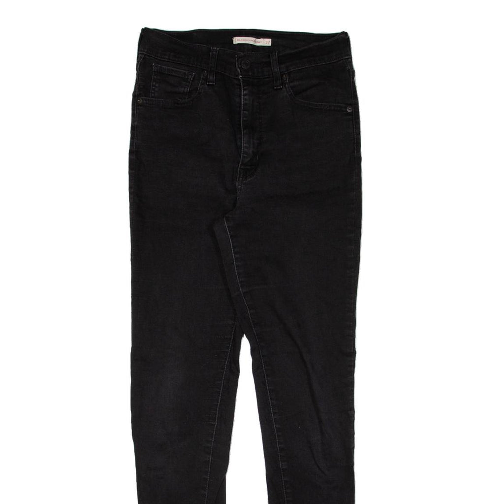 LEVI'S Mile High Womens Jeans Black Slim Skinny W27 L30