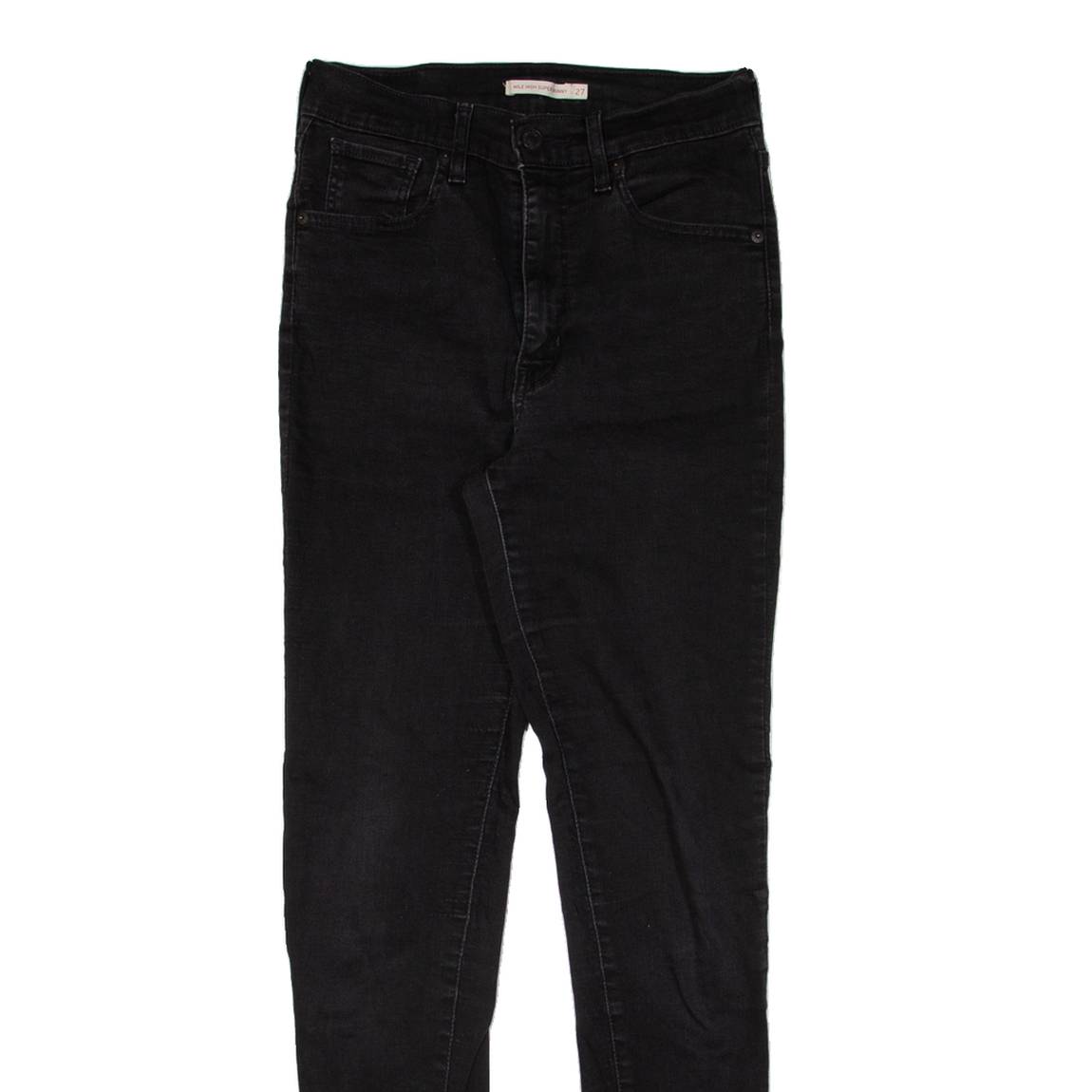 LEVI'S Mile High Womens Jeans Black Slim Skinny W27 L30