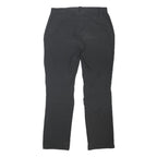 MANOR Womens Polyester Blend Black Regular Fit Straight Leg Trousers W32 L31