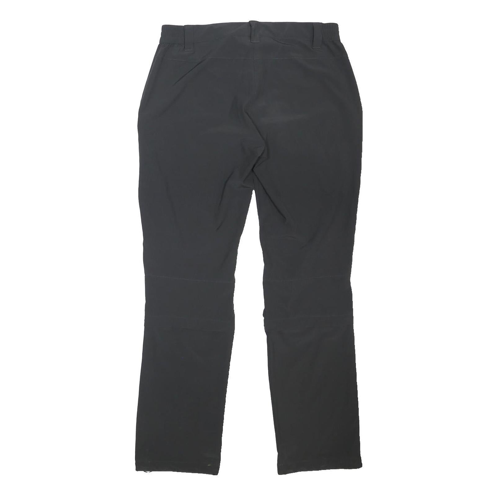 MANOR Womens Polyester Blend Black Regular Fit Straight Leg Trousers W32 L31