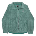 THE NORTH FACE Womens Green Fleece Zip Jacket L Polyester Outdoor Casual Warm