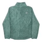 THE NORTH FACE Womens Green Fleece Zip Jacket L Polyester Outdoor Casual Warm