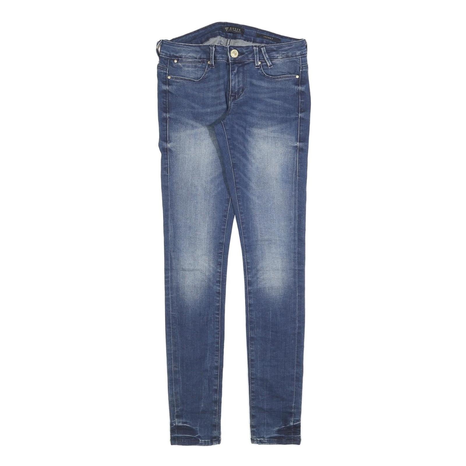 GUESS Womens Jeans Blue Slim Skinny Denim Medium W28 L30 Stretch Zip Fly