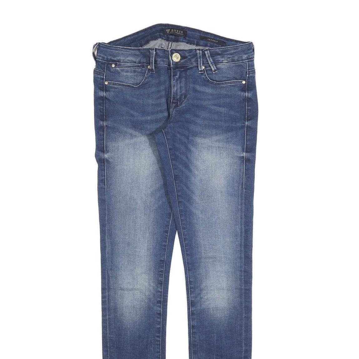 GUESS Womens Jeans Blue Slim Skinny Denim Medium W28 L30 Stretch Zip Fly