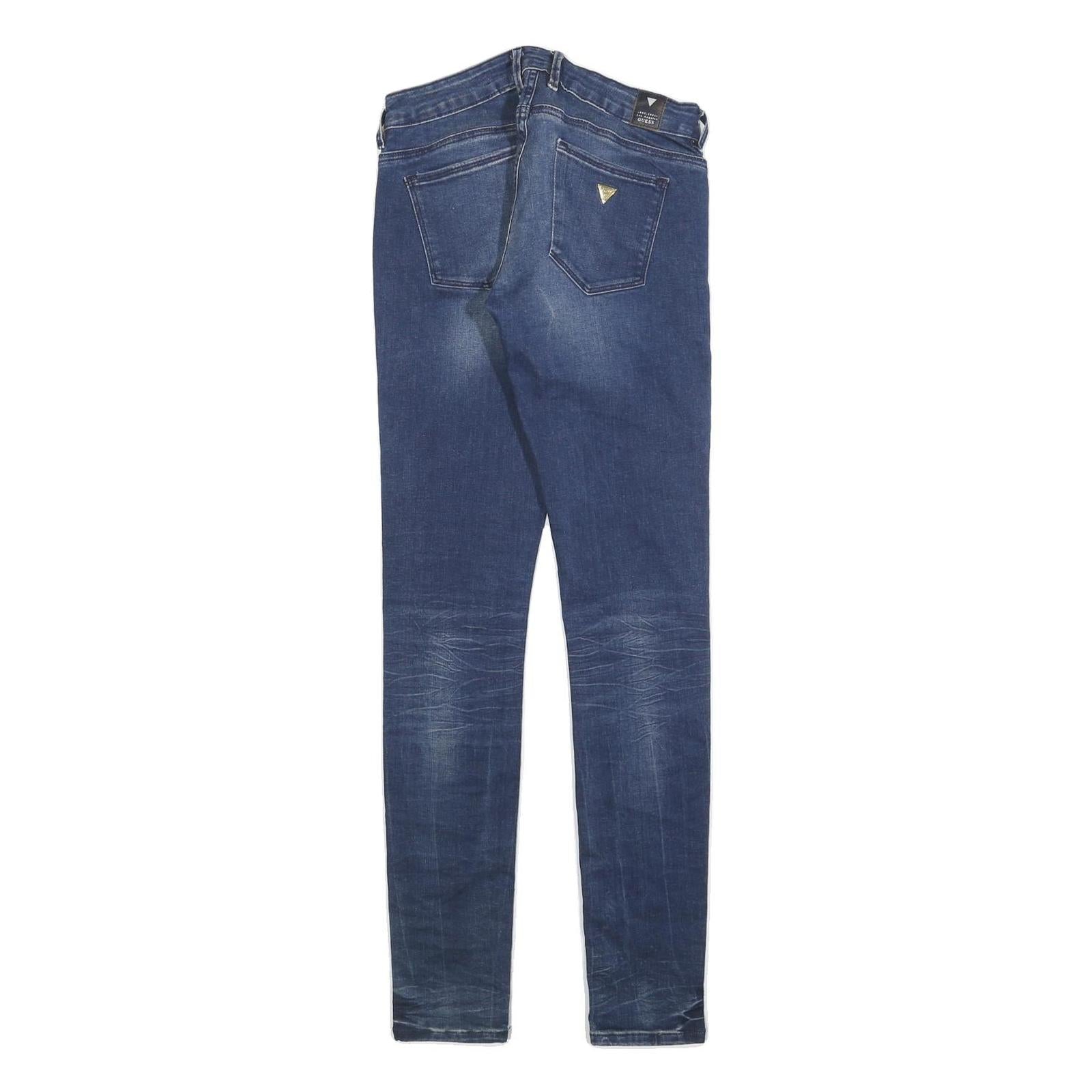 GUESS Womens Jeans Blue Slim Skinny Denim Medium W28 L30 Stretch Zip Fly