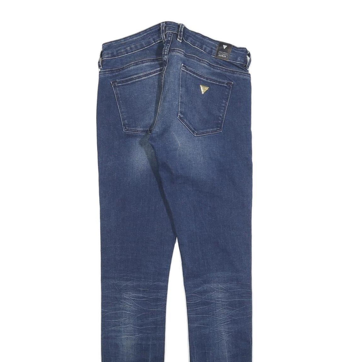 GUESS Womens Jeans Blue Slim Skinny Denim Medium W28 L30 Stretch Zip Fly