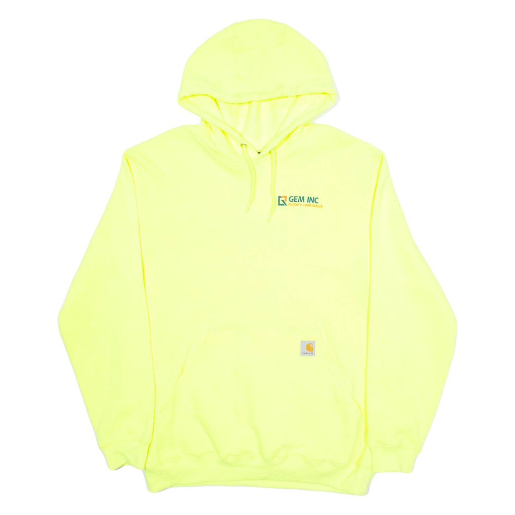CARHARTT GEM INC Loose Fit Mens Yellow Hoodie L