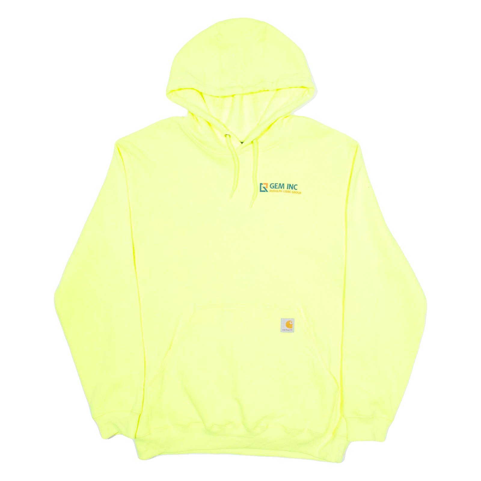 CARHARTT GEM INC Loose Fit Mens Yellow Hoodie L