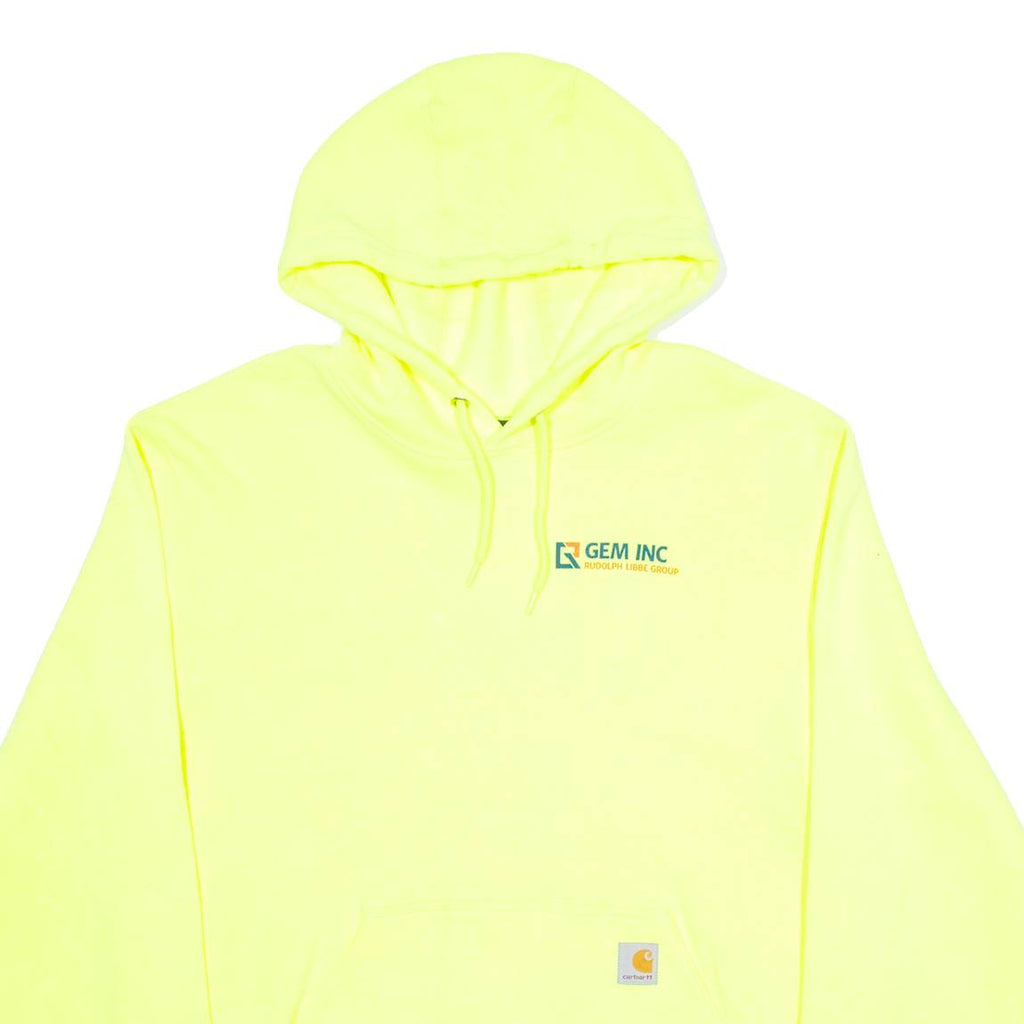 CARHARTT GEM INC Loose Fit Mens Yellow Hoodie L