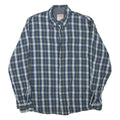 WRANGLER Mens Shirt Blue Check Long Sleeve L