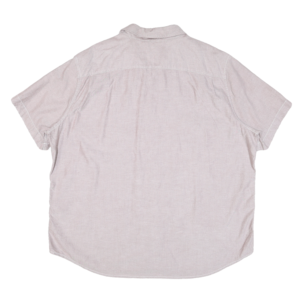LEVI'S Mens Beige Cotton Blend Shirt 2XL Short Sleeve Casual Summer Shirt