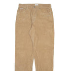 CALVIN KLEIN Womens Corduroy Trousers Beige Regular Straight W32 L32