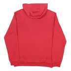 ADIDAS Mens Red Hoodie M Cotton Blend Pullover Sport Casual