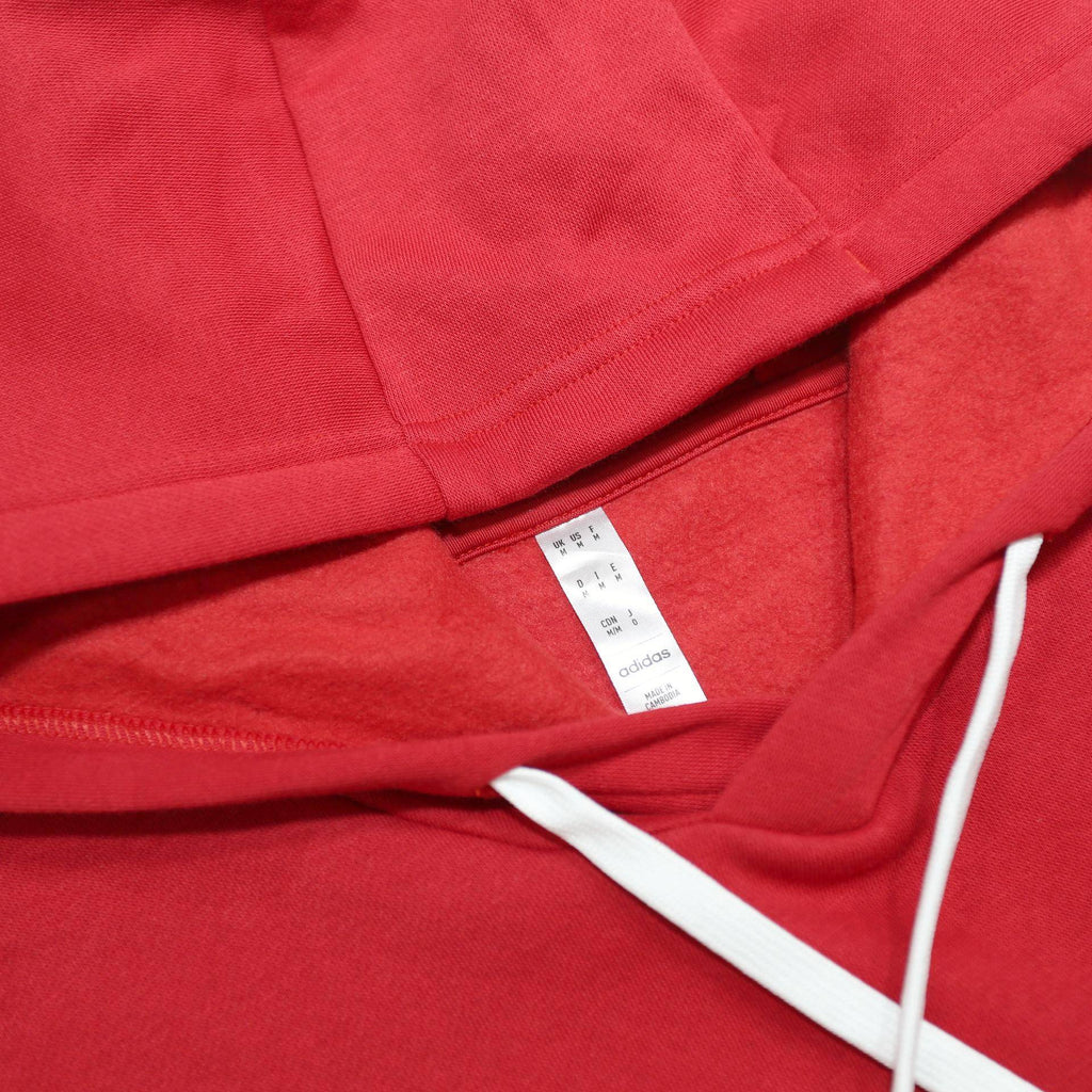 ADIDAS Mens Red Hoodie M Cotton Blend Pullover Sport Casual