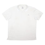 ADIDAS Mens White Polo Shirt XL Golf Polyester Blend Short Sleeve Plain