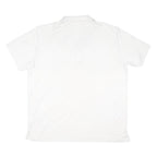 ADIDAS Mens White Polo Shirt XL Golf Polyester Blend Short Sleeve Plain
