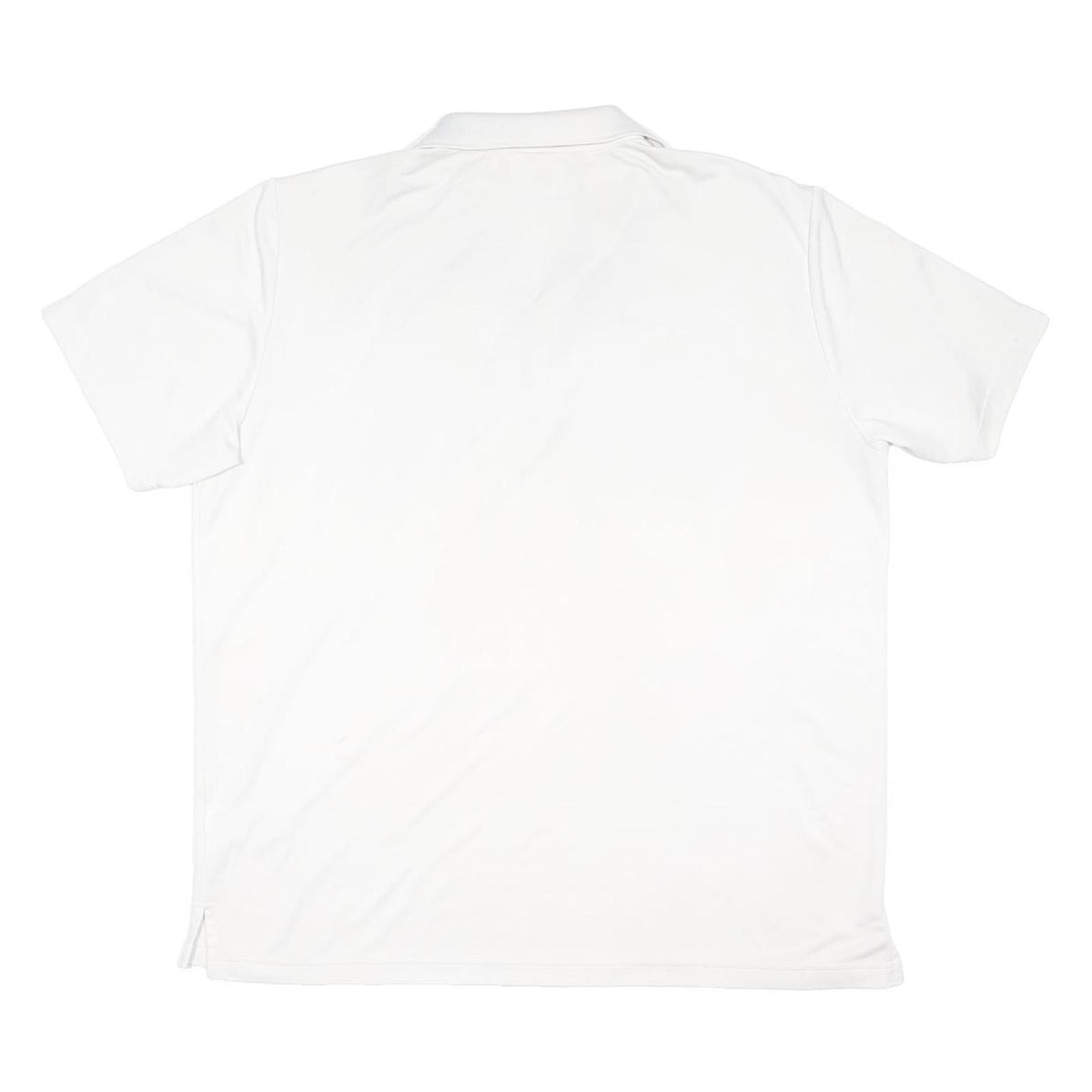 ADIDAS Mens White Polo Shirt XL Golf Polyester Blend Short Sleeve Plain