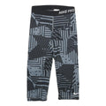 NIKE Womens Shorts Black & Grey Geometric Print S W24 Nike Pro Gym Fitness