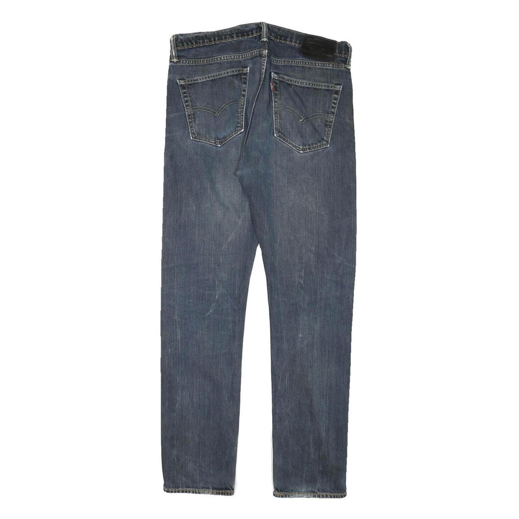 LEVI'S Mens Slim Blue Denim Classic Jeans Cotton Blend W32 L30 Zip