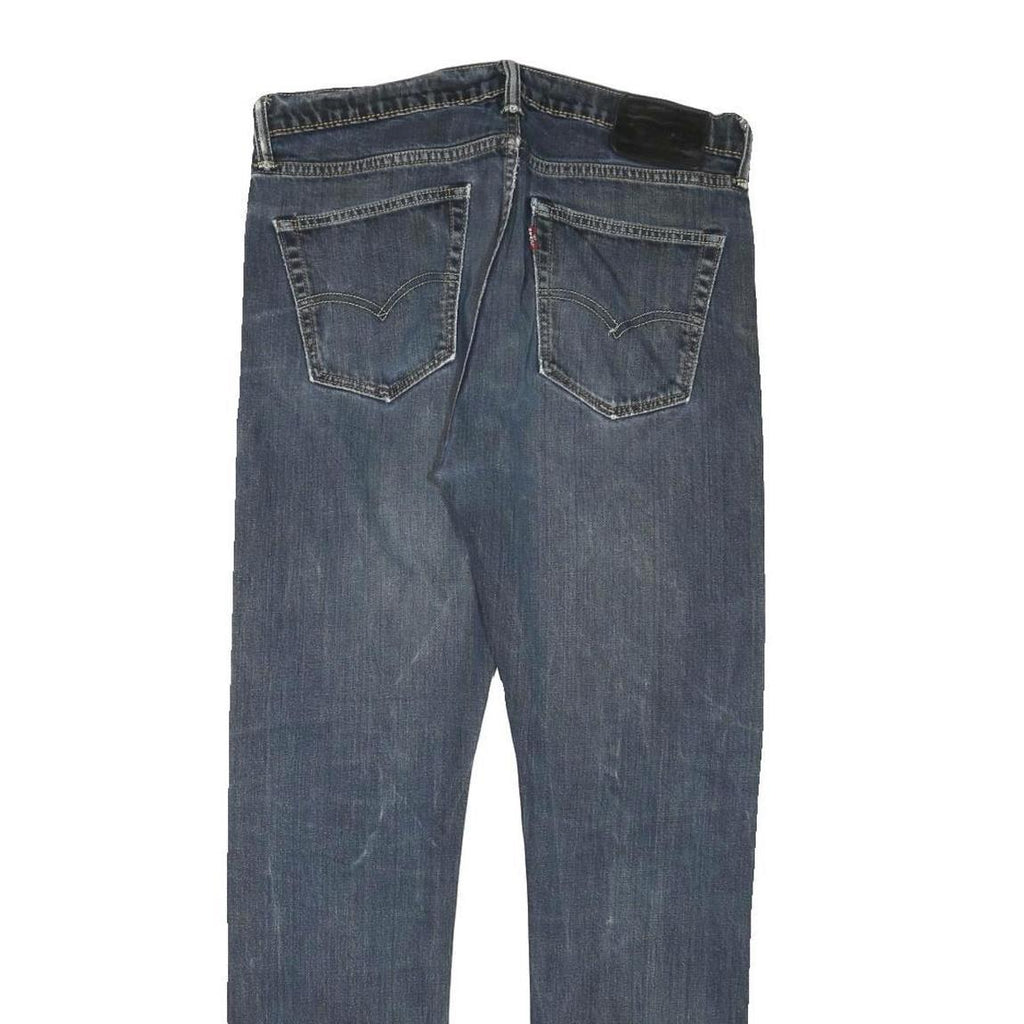 LEVI'S Mens Slim Blue Denim Classic Jeans Cotton Blend W32 L30 Zip