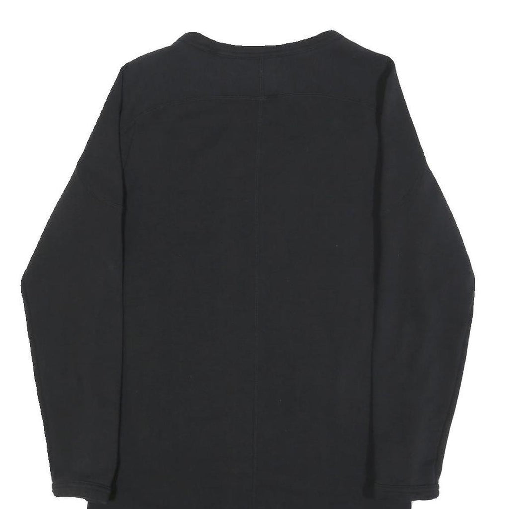 REEBOK Womens Black Dress Cotton Blend Jersey Long Sleeve Mini Size S Sport