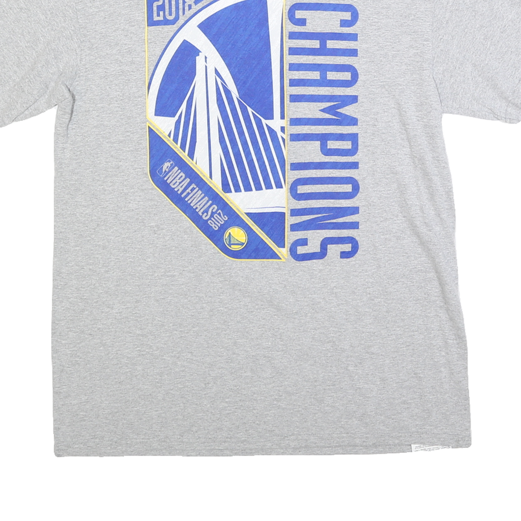 NBA Mens Grey 2018 NBA Finals Champions T-Shirt M Short Sleeve Crew Neck