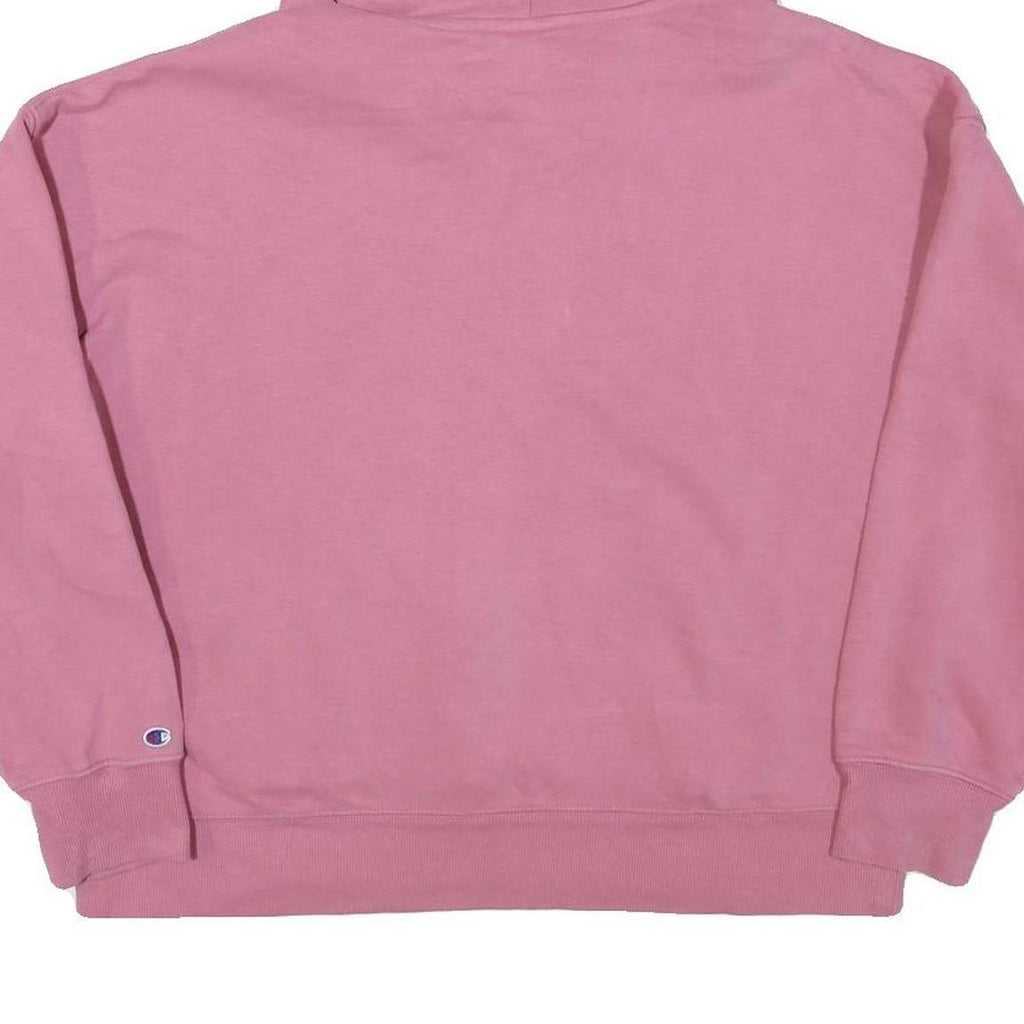 CHAMPION Womens Pink Pullover Hoodie M Casual Cotton Blend Sweatshirt