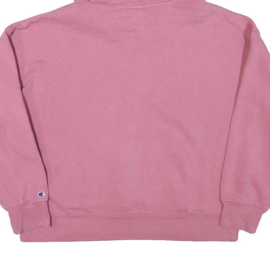 CHAMPION Womens Pink Pullover Hoodie M Casual Cotton Blend Sweatshirt
