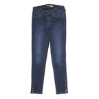 LEVI'S 710 Womens Jeans Blue Slim Skinny Denim Dark W26 L28 Stretch Zip