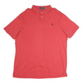 POLO RALPH LAUREN Mens Red Short Sleeve Polo Shirt XL Classic Cotton