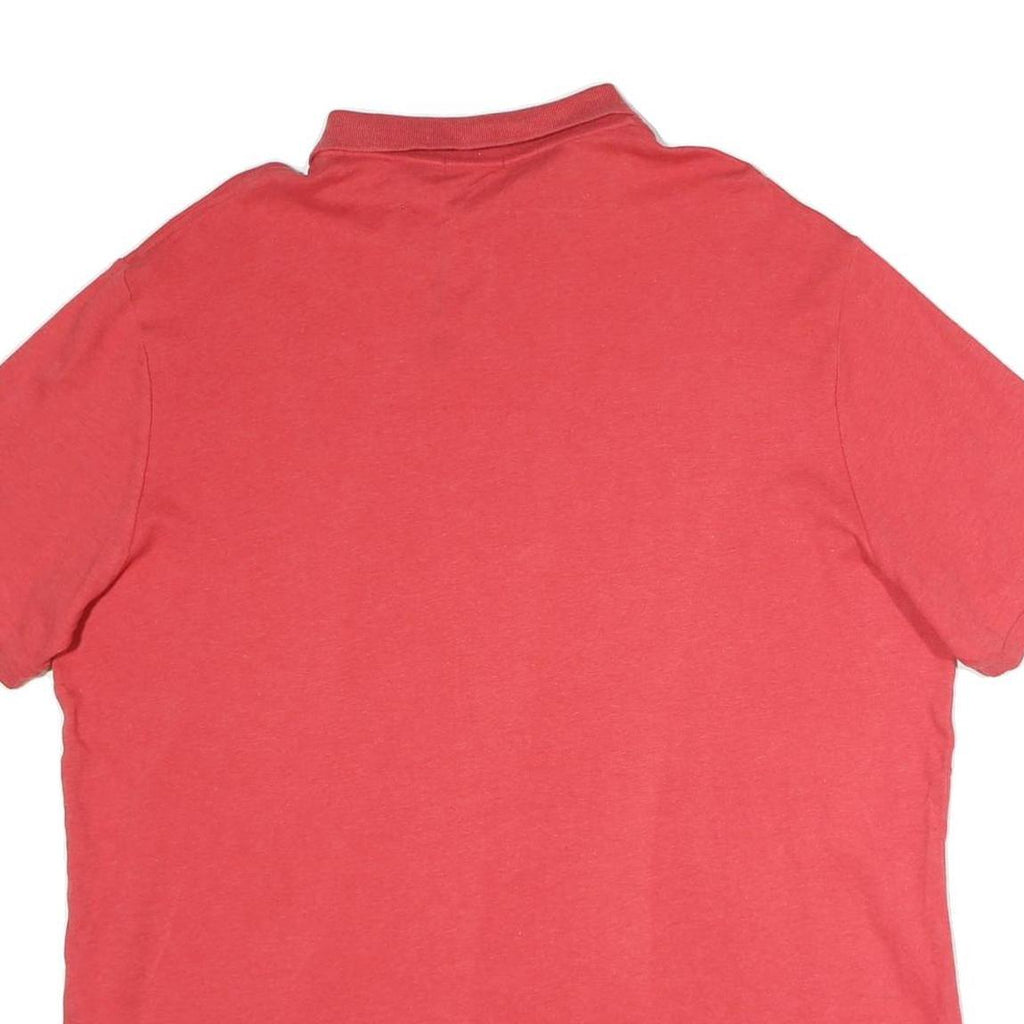 POLO RALPH LAUREN Mens Red Short Sleeve Polo Shirt XL Classic Cotton