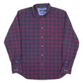 NAUTICA Mens Shirt Purple Check Long Sleeve L