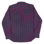 NAUTICA Mens Shirt Purple Check Long Sleeve L