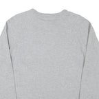 LEE Mens Grey Cotton Blend Crew Neck Sweatshirt M Casual Logo Pullover