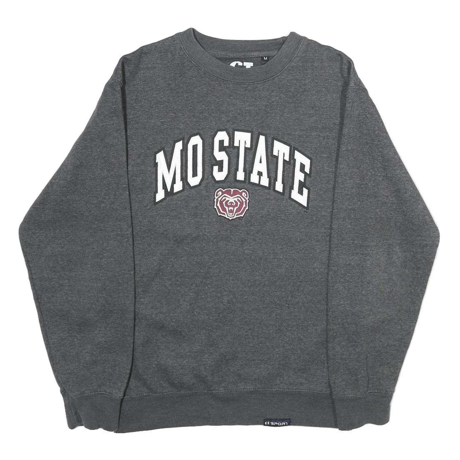 CI SPORT Mens Grey Mo State Crew Neck M Cotton Blend Pullover Sweatshirt