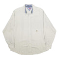 TOMMY HILFIGER Mens White Shirt L Classic Cotton Long Sleeve Button Collar