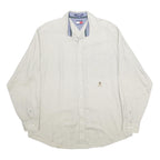 TOMMY HILFIGER Mens White Shirt L Classic Cotton Long Sleeve Button Collar