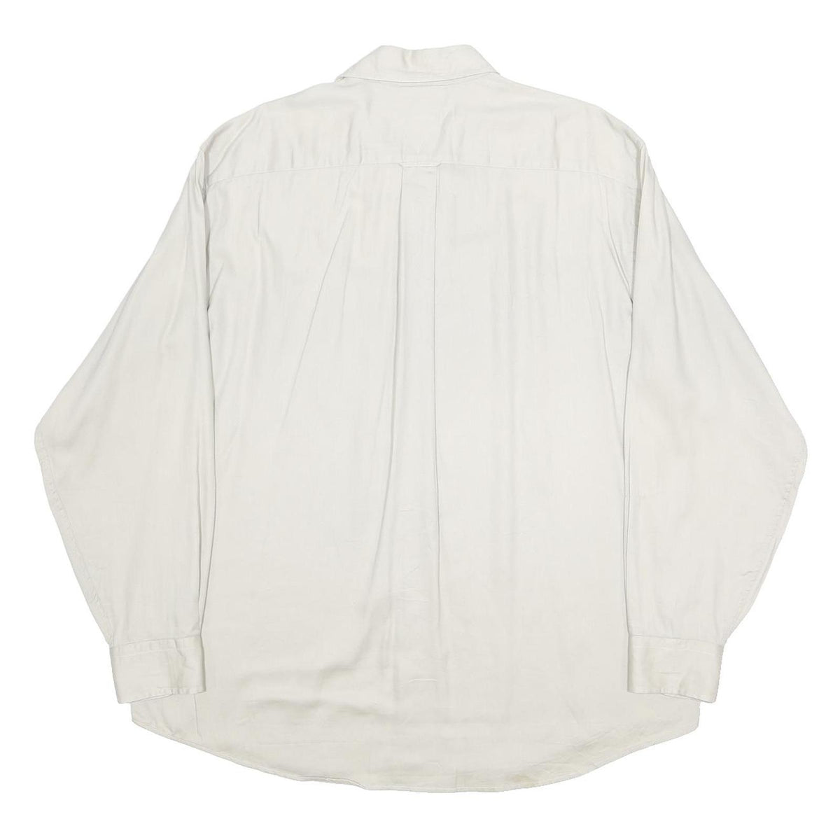 TOMMY HILFIGER Mens White Shirt L Classic Cotton Long Sleeve Button Collar