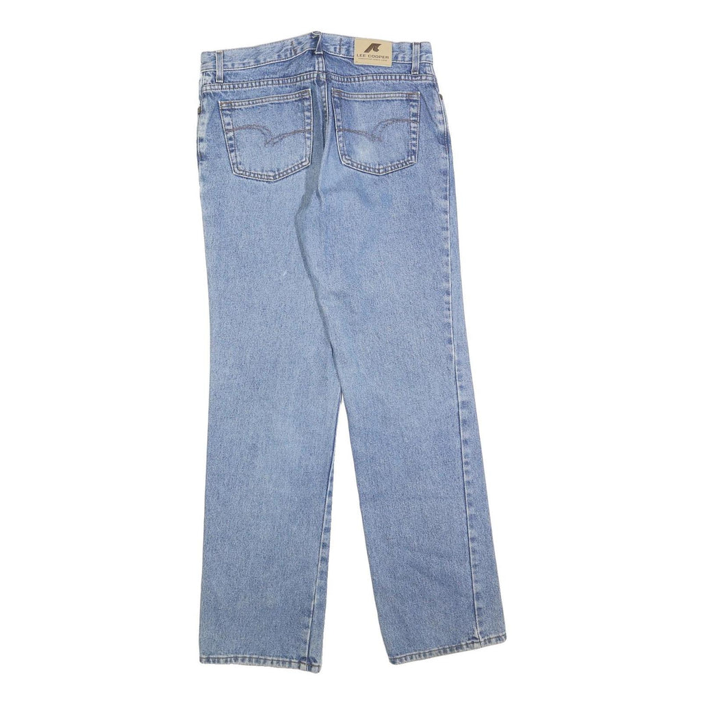 LEE COOPER Womens Jeans Blue Regular Straight Denim Medium W32 L32 Classic Fit